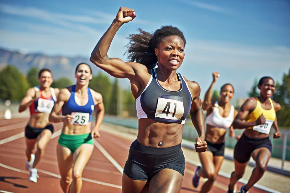 motivated woman runner