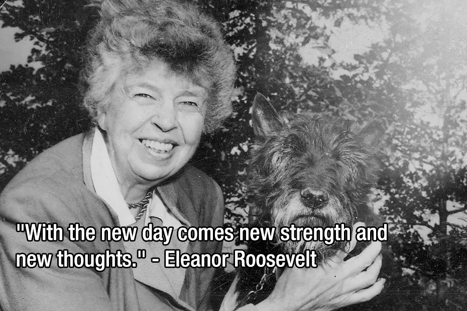 morning motivational quotes Eleanor Roosevelt